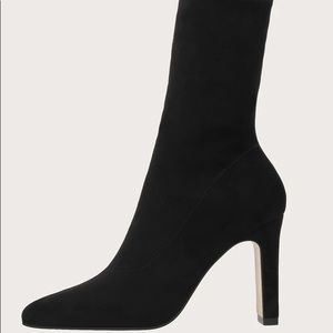 Black Calf sock boots size 8